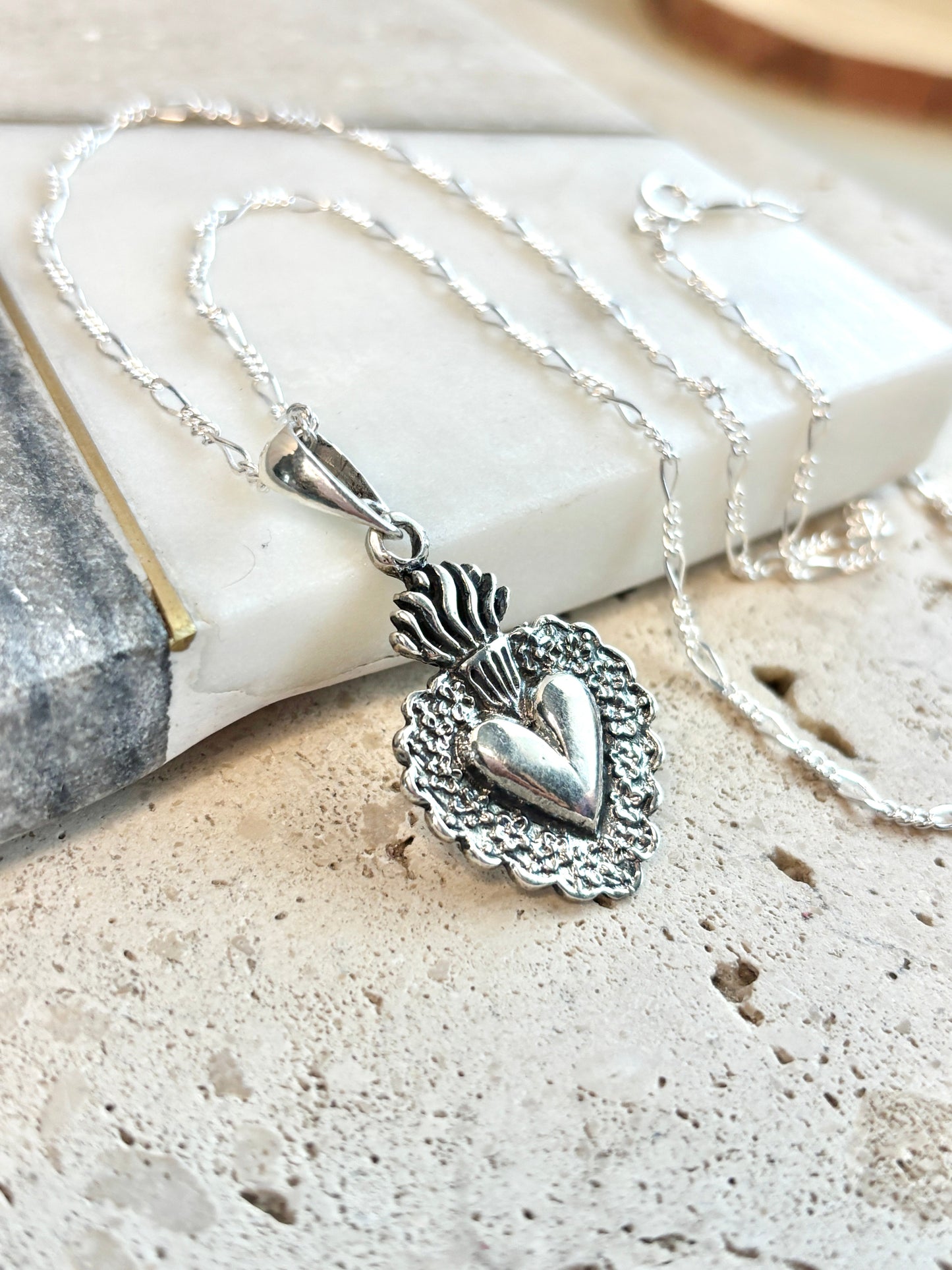 Valencia Sacred Heart Necklace