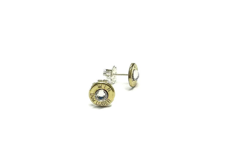 Outlaw Heart Bullet Stud Earrings