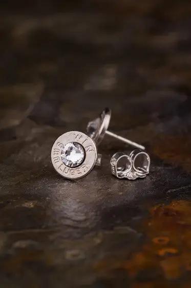 Outlaw Heart Bullet Stud Earrings