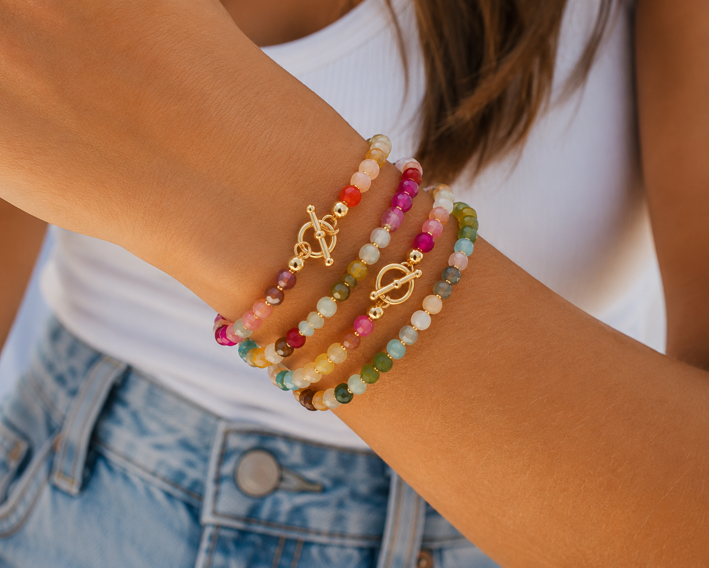 Iris Gemstone Bracelet