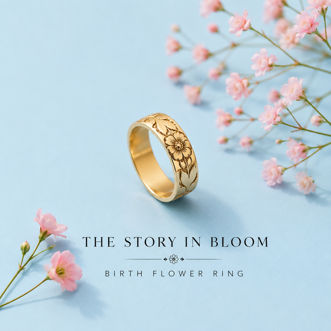 The Story in Bloom | Birth Flower Ring