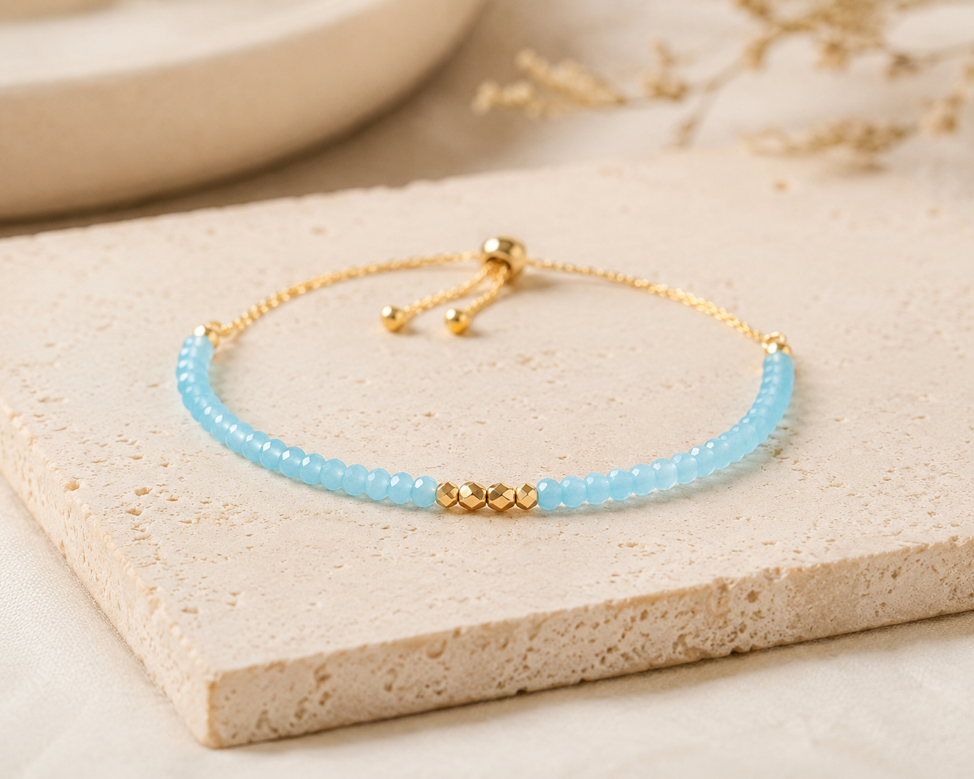 The Drew Gemstone Stacking Bracelet