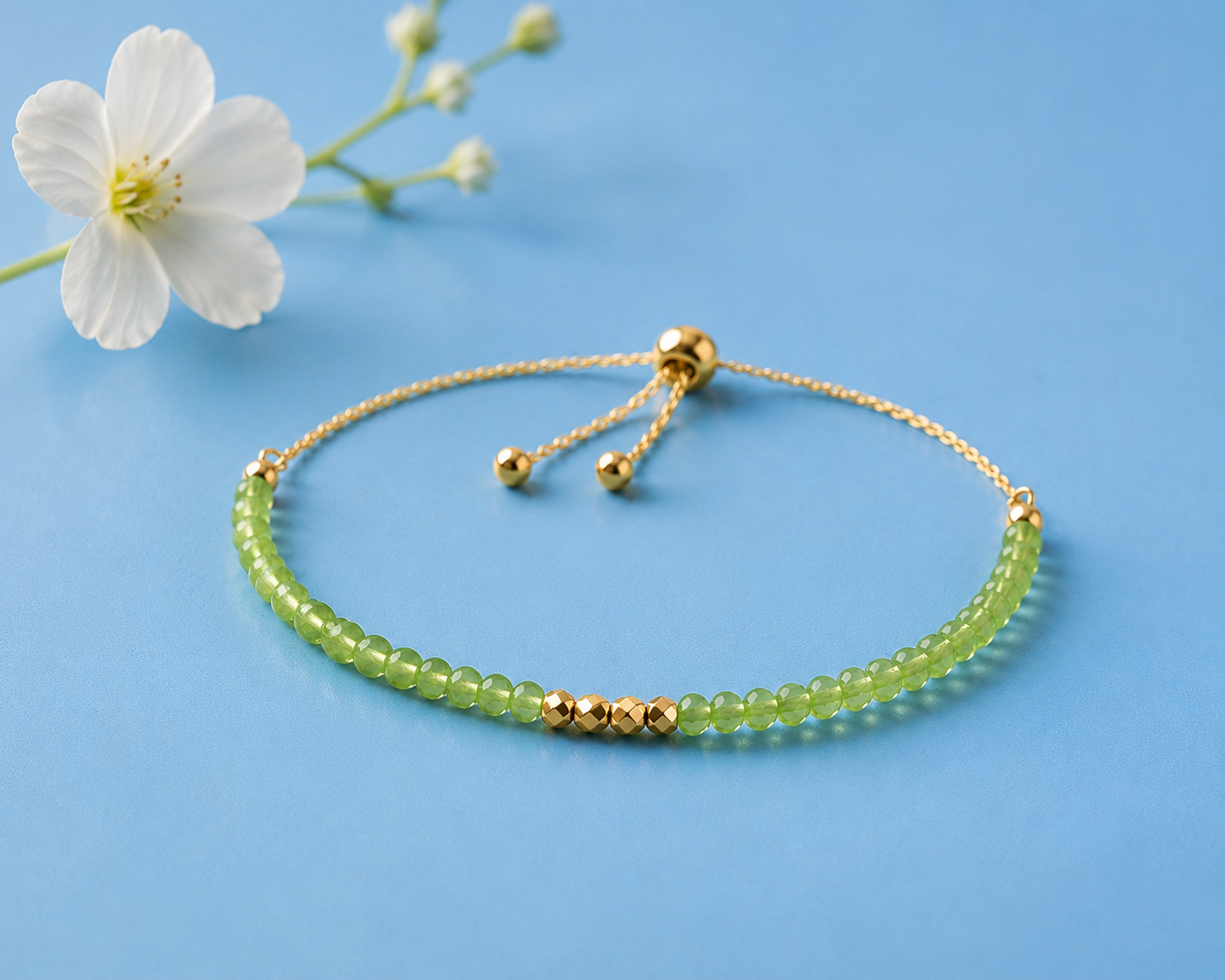 The Drew Gemstone Stacking Bracelet