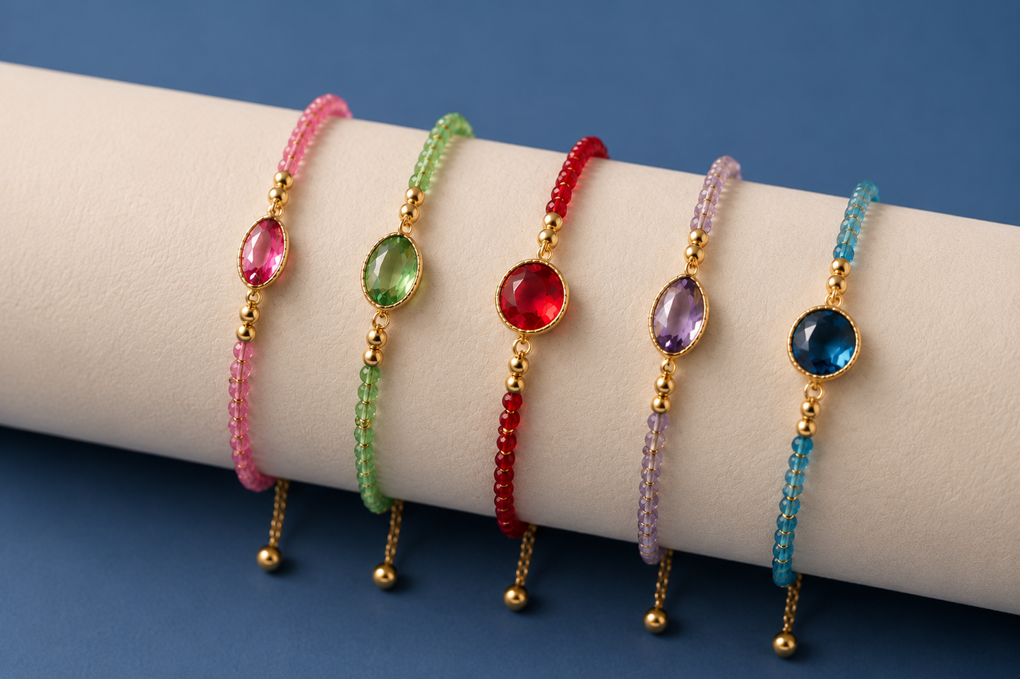 The Madison Ruby Stacking Bracelet