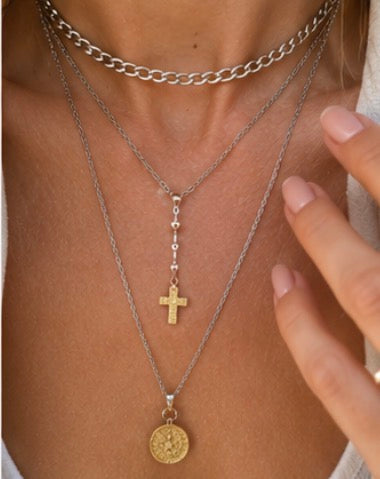 The Faith Lariat Cross Necklace ✨