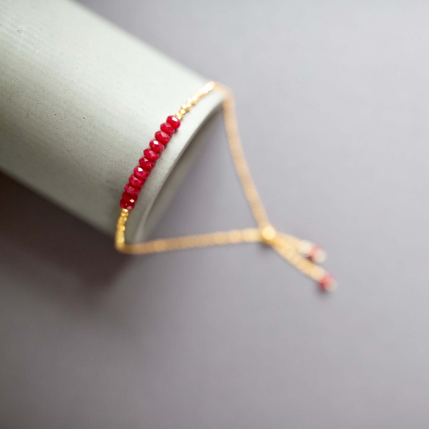 The Madison Ruby Stacking Bracelet