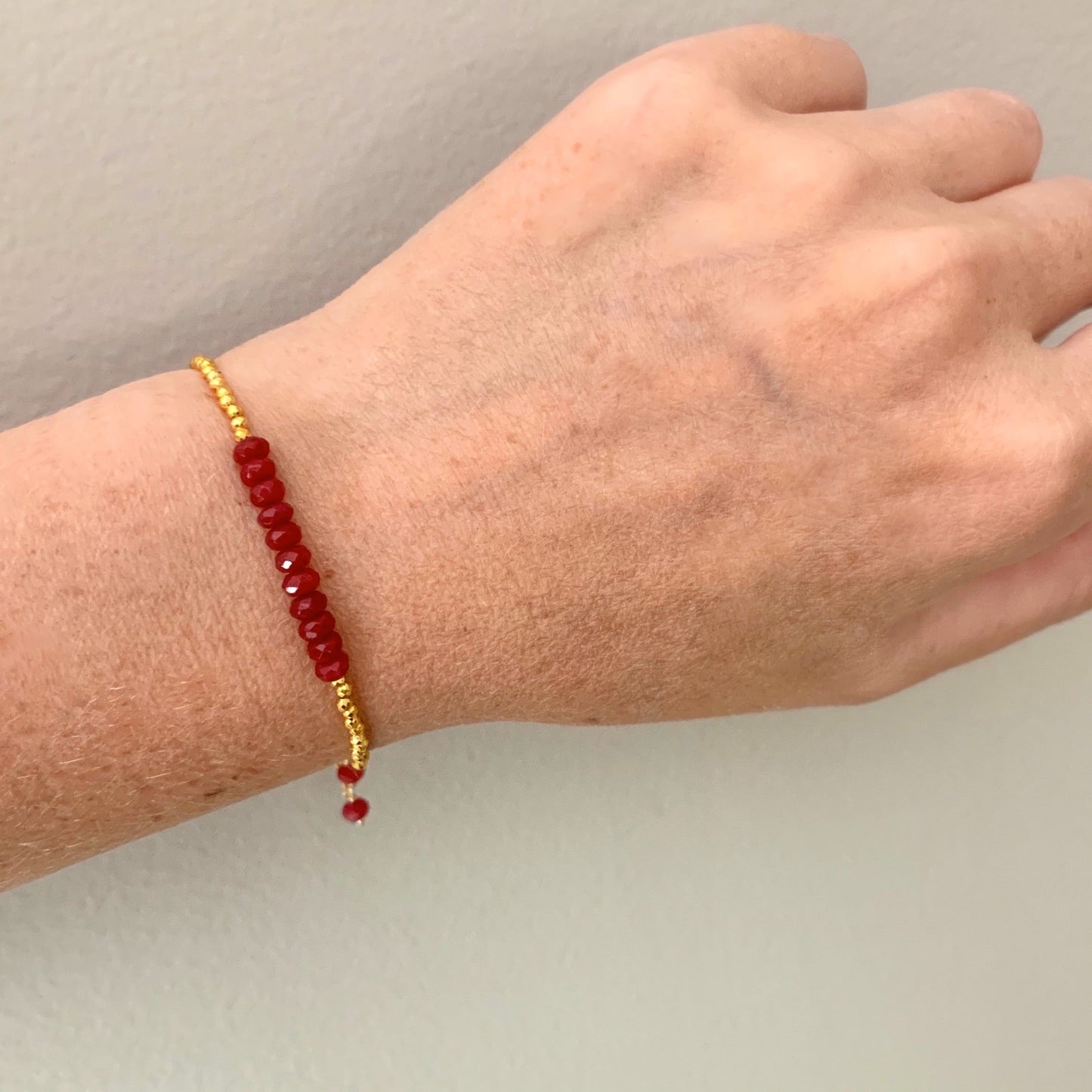 The Madison Ruby Stacking Bracelet
