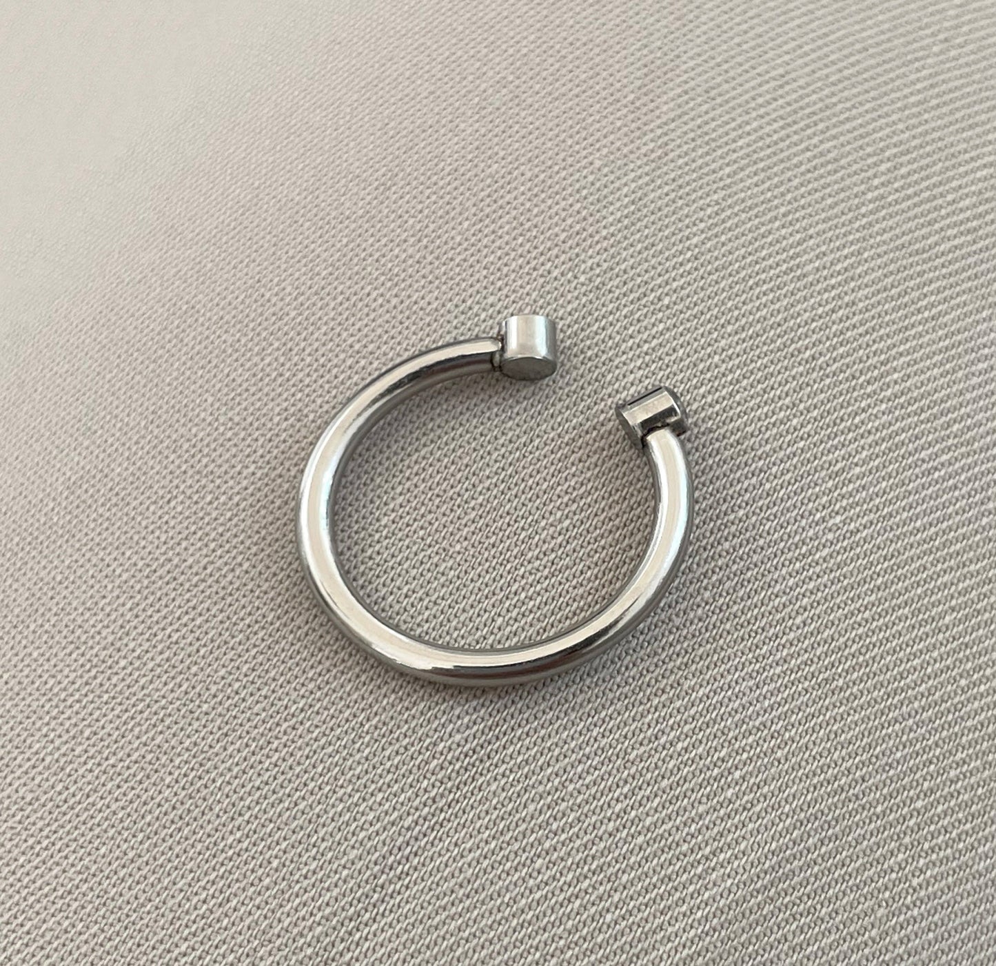 JOLIE SILVER CZ DIAMOND OPEN RING - SAMPLE
